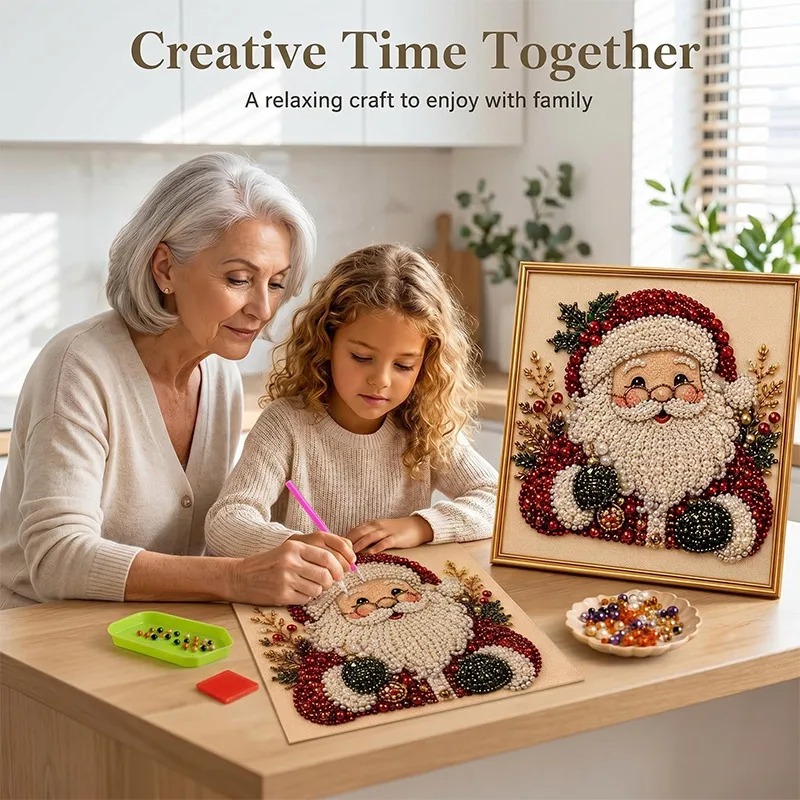 Art Craft Things - Kerst Parel Diamant Schilderkunst Set Met