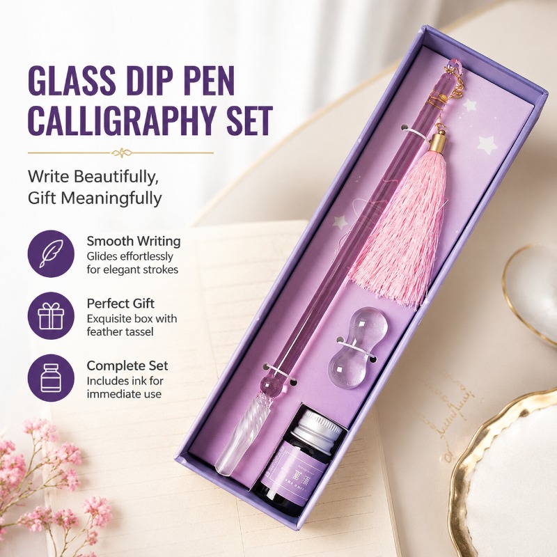 Calligraphy Pen Set - Glazen Dip Pen Kalligrafie Set met