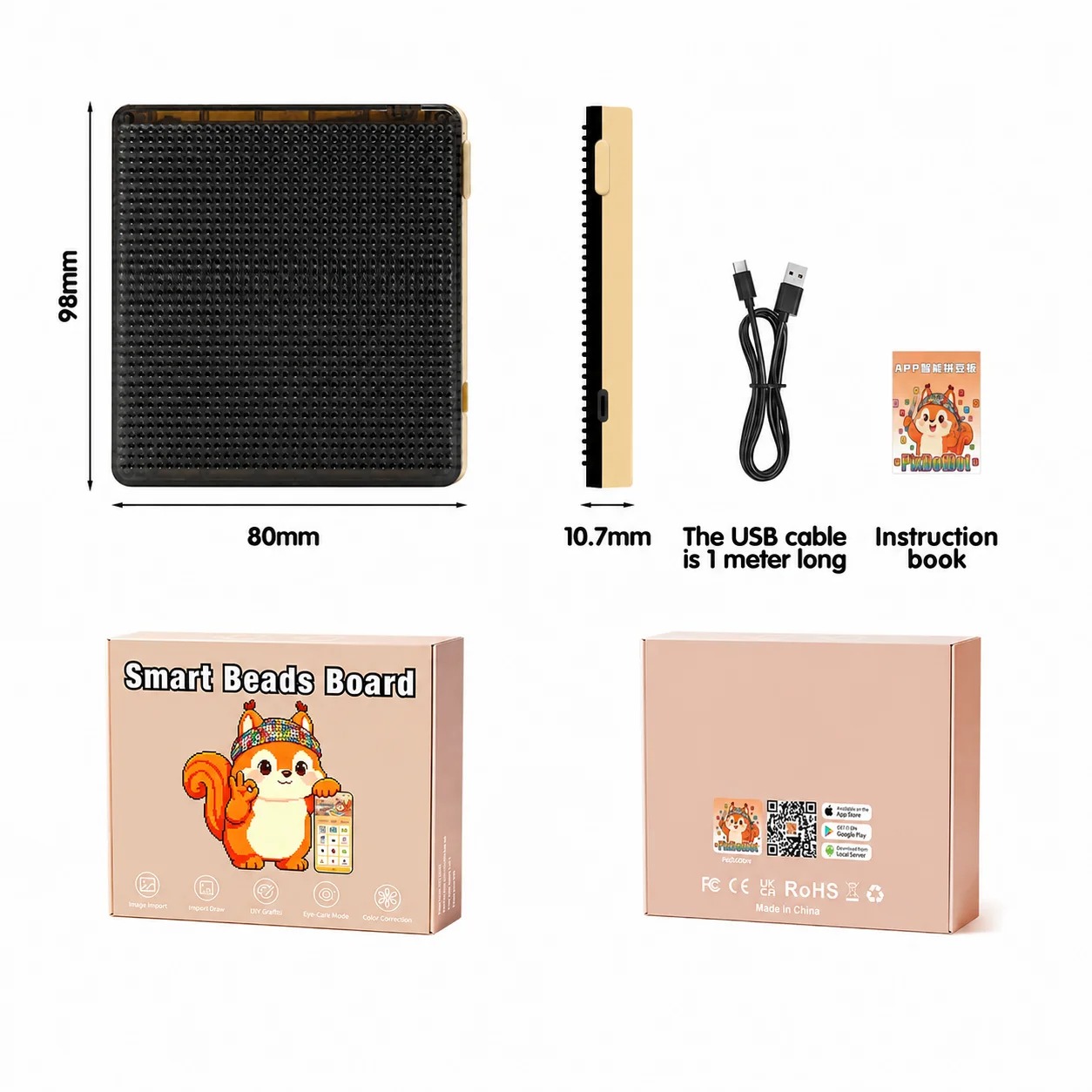 Light Art And Craft - Slim LED-lichtbord Pixel Art Display Panel