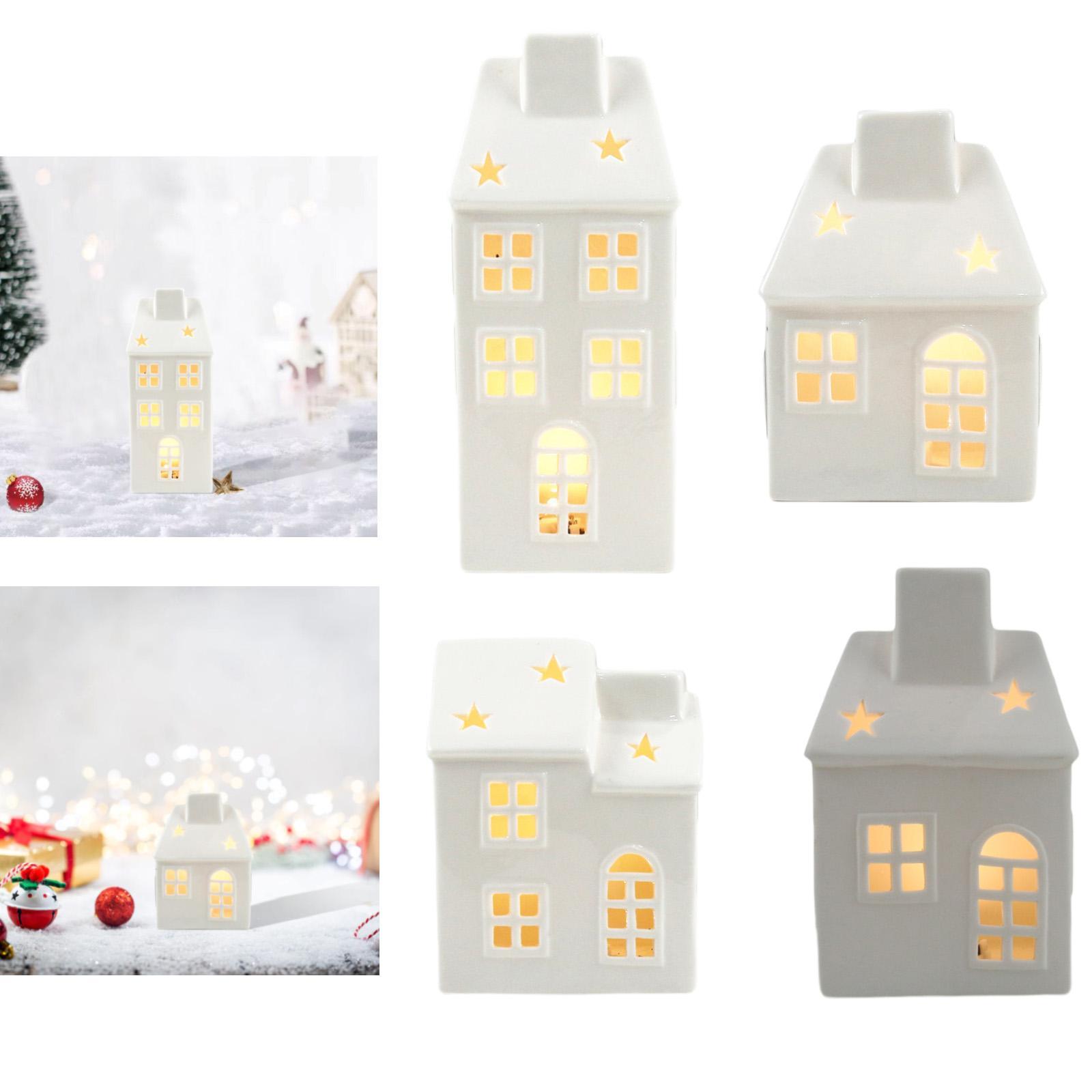Art And Craft For Xmas - Keramisch Kersthuis Slaapkamer Tafelblad Binnen Decoratief
