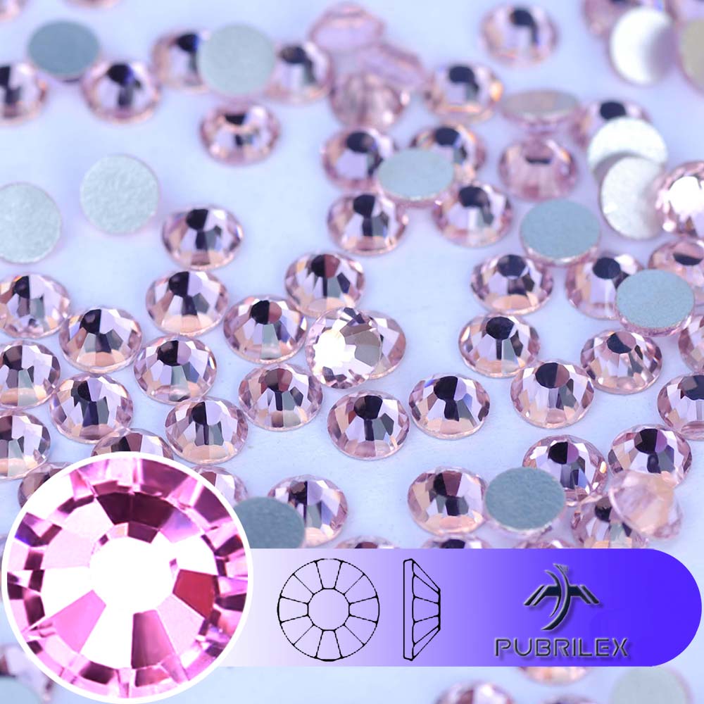 Light Art And Craft - Lichtroze nagelkunst niet-hotfix glazen strass steentjes