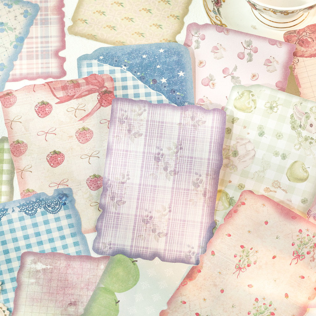 Art Craft Journals - 30 vellen vintage scrapbookpapier, scrapbooking benodigdheden,