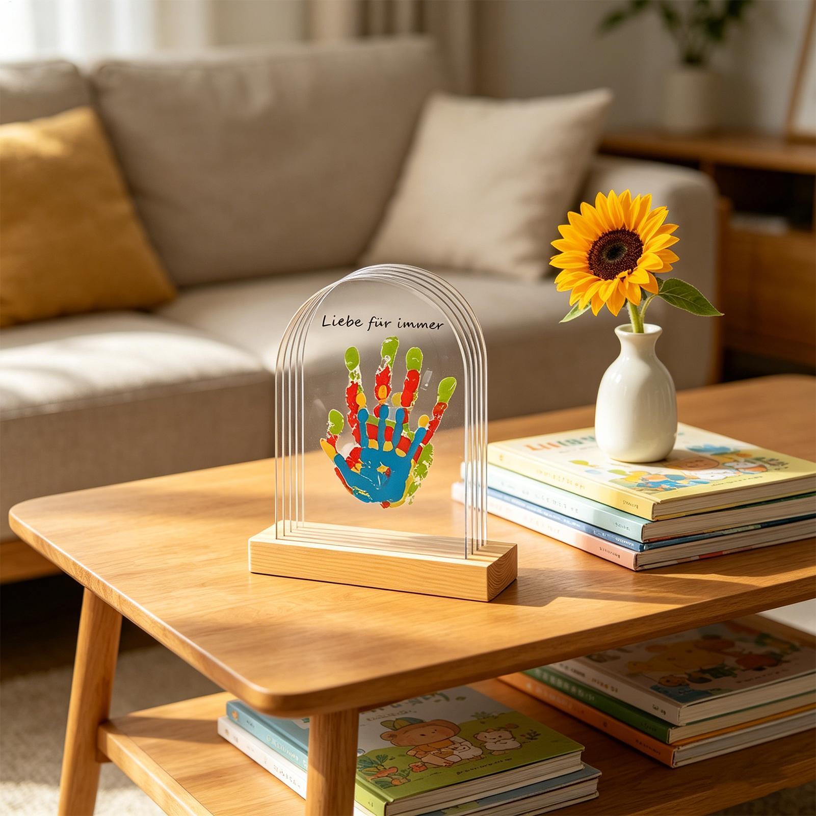 Light Art And Craft - Familie Handafdrukset met Verlichting Kunstnijverheid Stabiele
