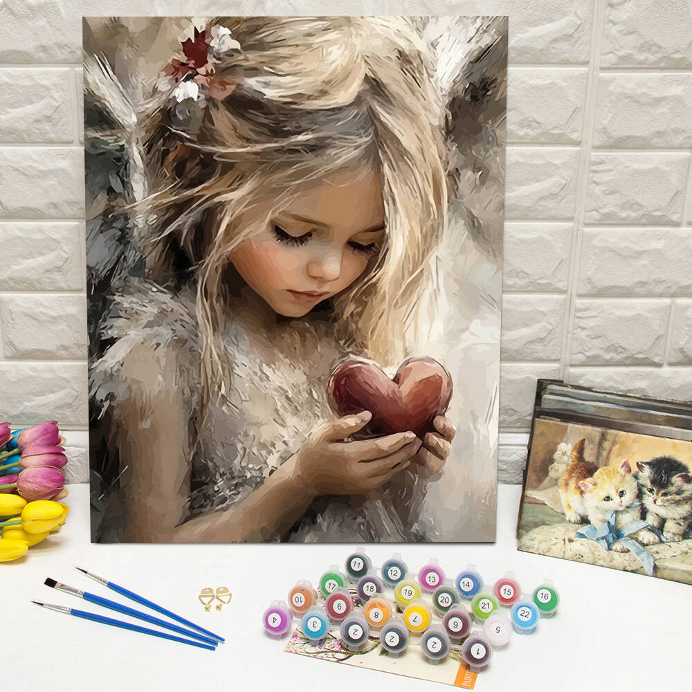 Unique Art Craft - Olieverfschilderij van nummers Berglandschap DIY Digitaal