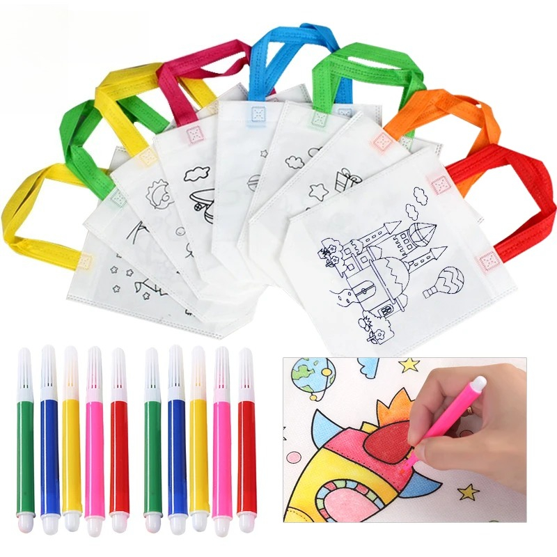 Art Craft 4 Years Old - 20 stuks DIY Graffiti Tas Kleurpotloden
