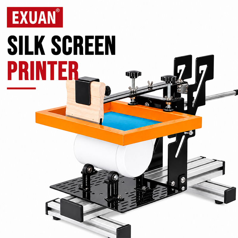 Silk Screen Printing - Handmatige zeefdrukmachine, verstelbare zeefdrukmachine voor flessen,