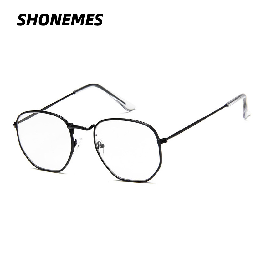 Art Craft Glasses - SHONEMES Zeshoekige bril Metalen frame Vintage