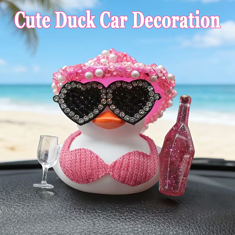 Art Craft Glasses - Modieuze en glanzende kleine zwarte eend,