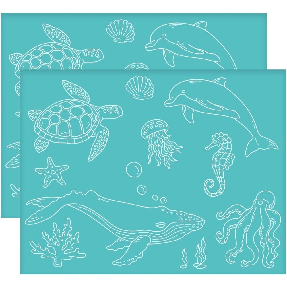 Silk Screen Printing - 2 Stuks 11X8.6 Inch Zeedier Zelfklevende