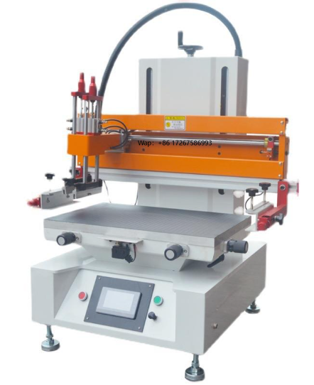 Silk Screen Printing - Platte semi-automatische zeefdrukmachine voor één kleur,