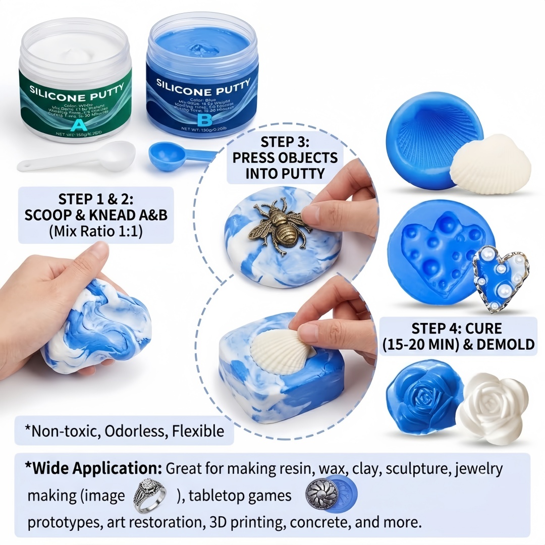 Siliconenkit voor het maken va - Art Craft Things recensie en prijs