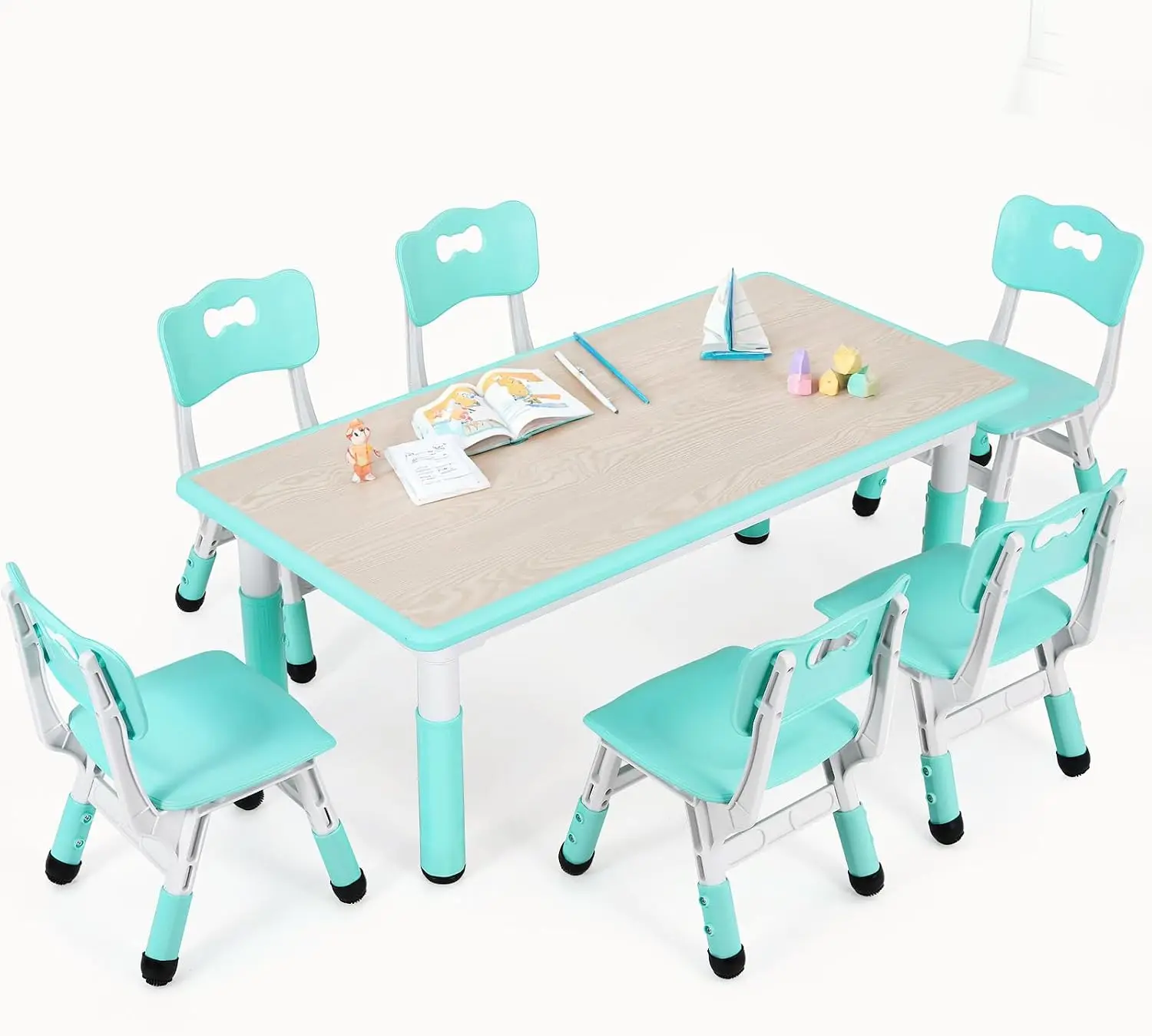Kindertafel en 6 stoelen set,  - Art Craft Preschool recensie en prijs