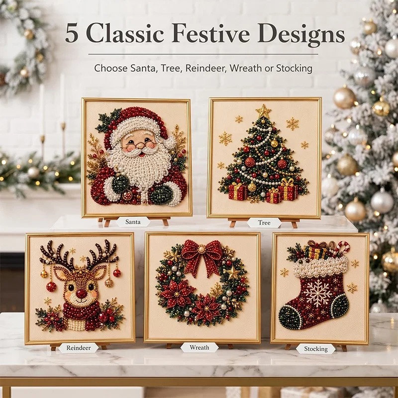 Kerst Parel Diamant Schilderku - Art Craft Things recensie en prijs