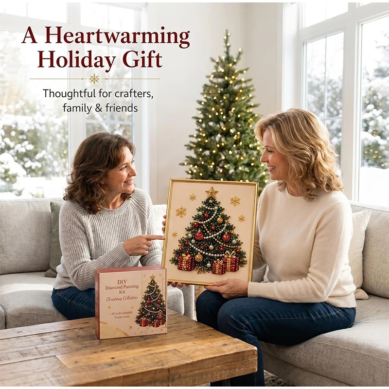 Kerst Parel Diamant Schilderku - Art Craft Things recensie en prijs