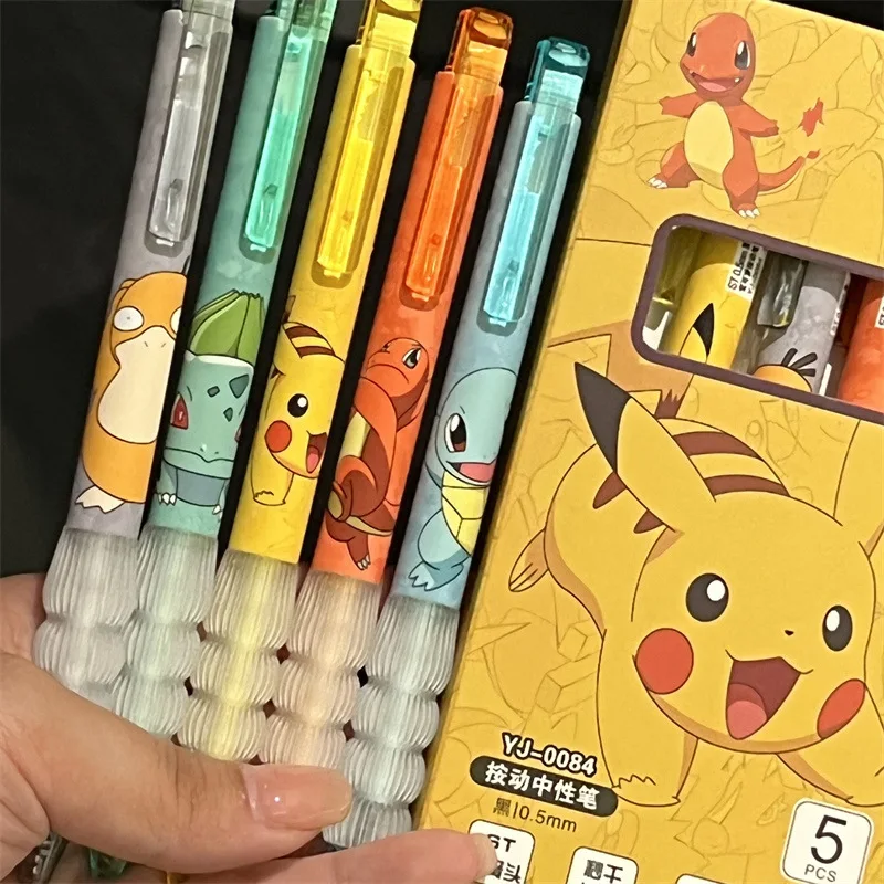 5 stks Pikachu Gel Pen Set Pok - Calligraphy Pen Set recensie en prijs