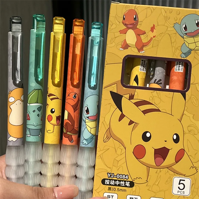 5 stks Pikachu Gel Pen Set Pok - Calligraphy Pen Set recensie en prijs