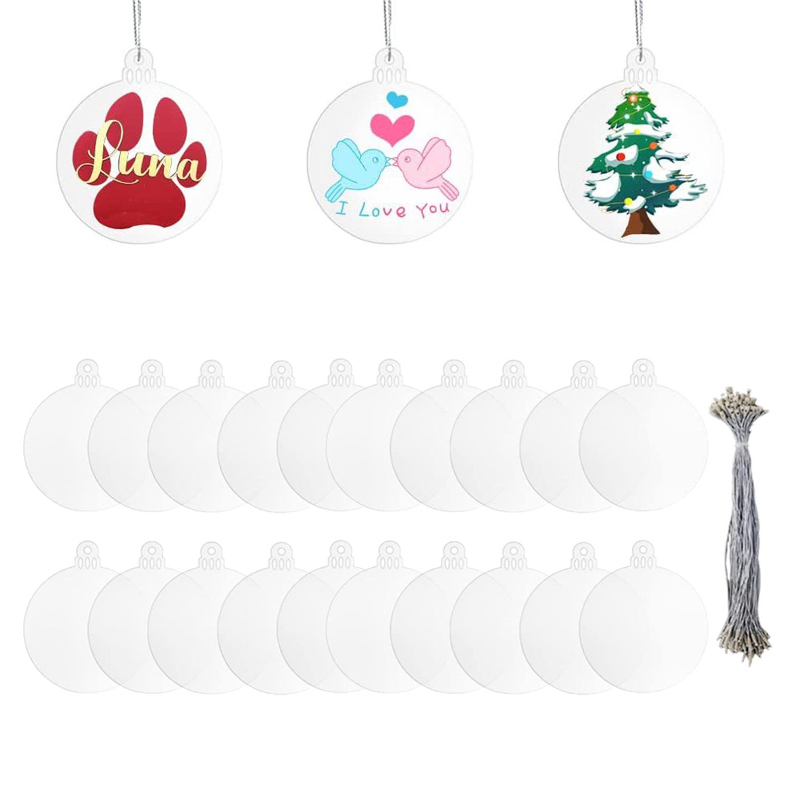 20 stuks acryl kerstversiering - Art And Craft For Xmas recensie en prijs