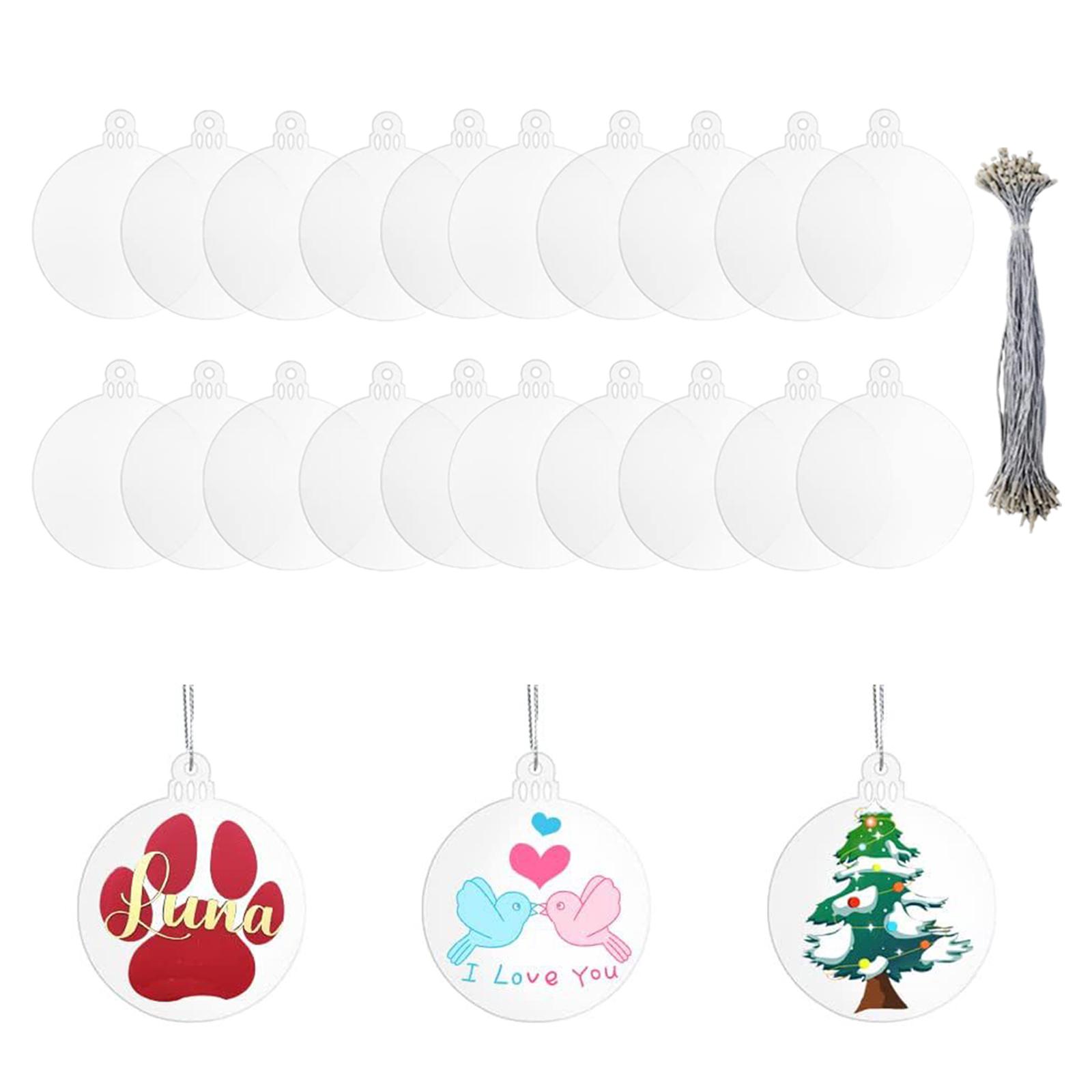 20 stuks acryl kerstversiering - Art And Craft For Xmas recensie en prijs