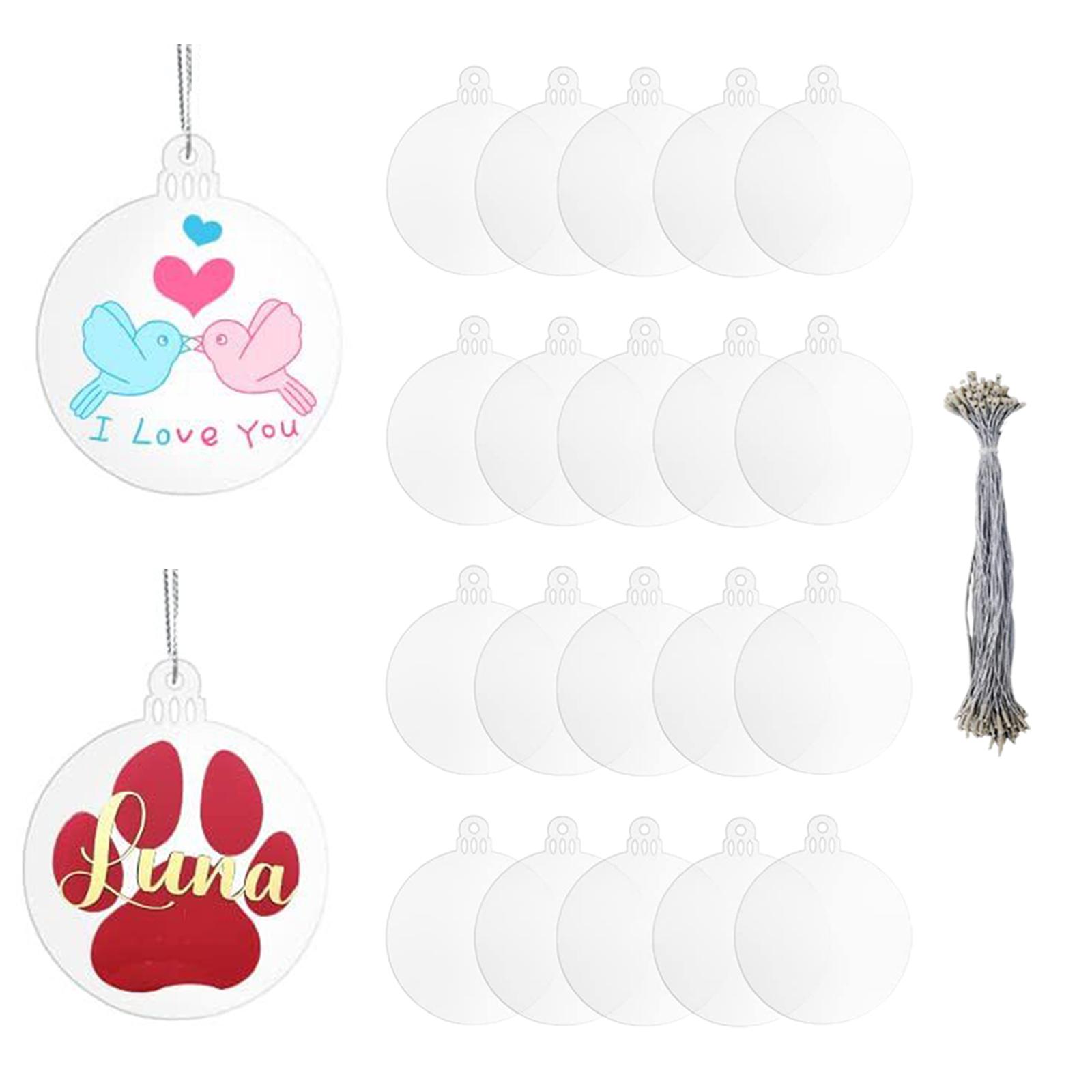 20 stuks acryl kerstversiering - Art And Craft For Xmas recensie en prijs