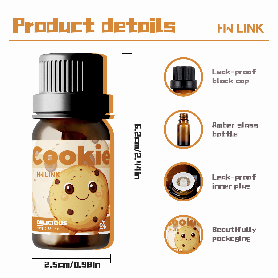 10ml Koekjesgeur-oliën voor he - Art Craft Things recensie en prijs