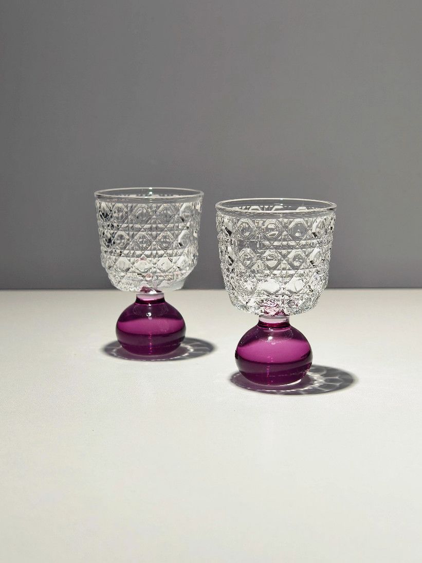 Glazen beker met edelsteenpatr - Art Craft Glasses recensie en prijs