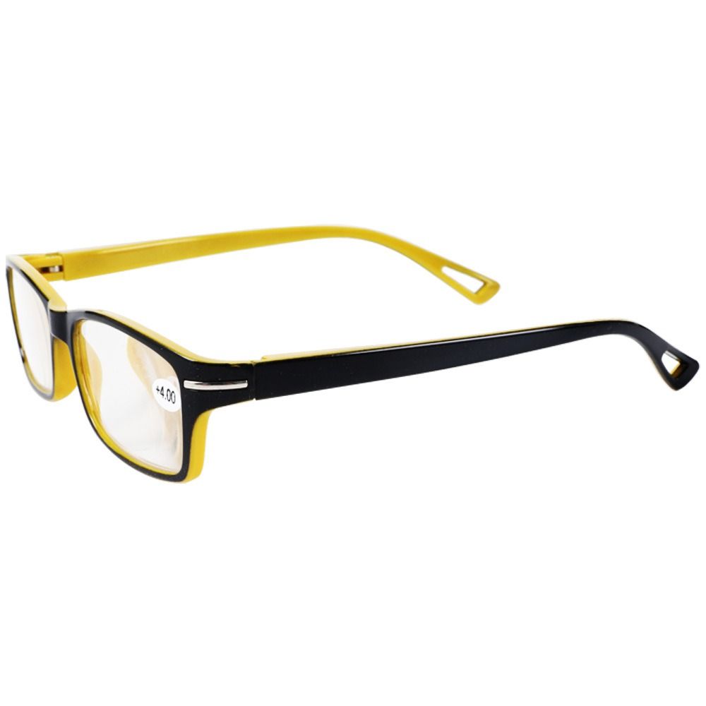 Retro PC Plastic Leesbril Geel - Art Craft Glasses recensie en prijs