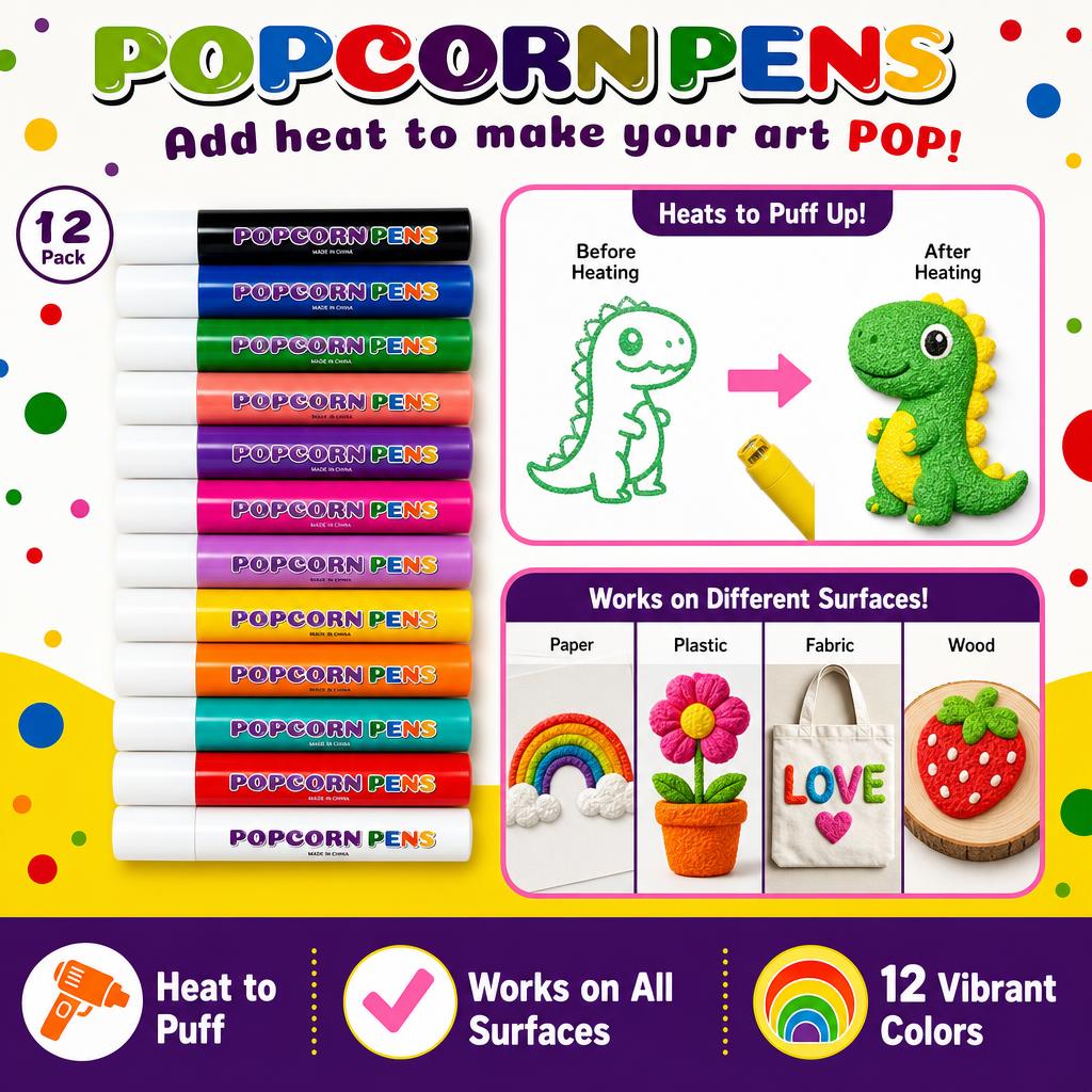 12 Kleuren 3D Magische Hitte-g - Art Craft Journals recensie en prijs