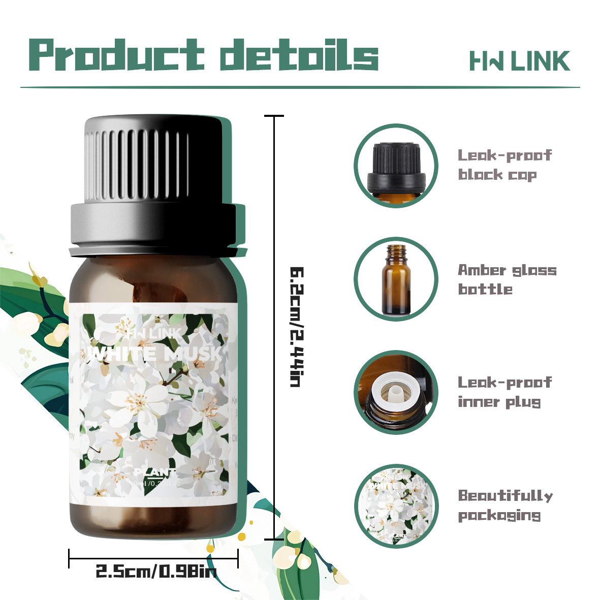 10ml Witte Muskus Geuroliën vo - Art Craft Things recensie en prijs