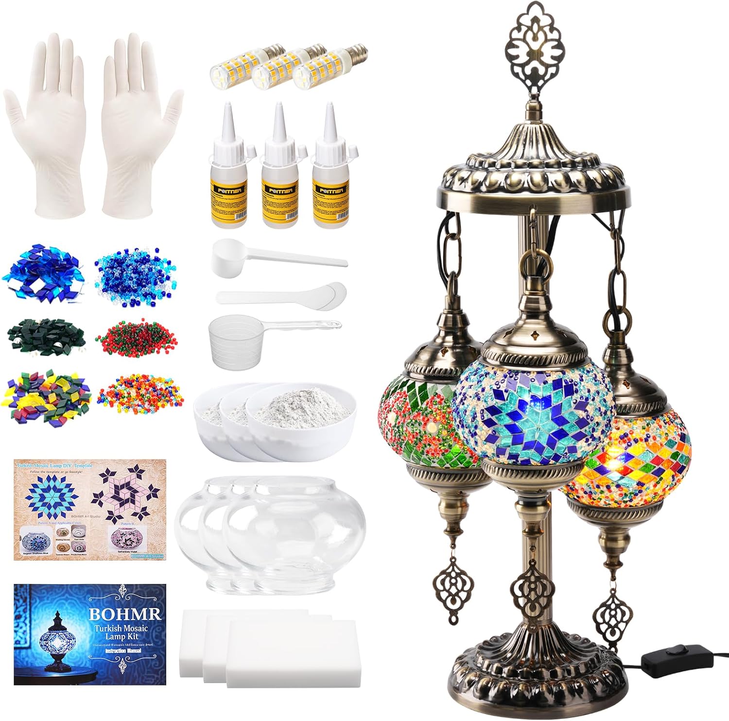 DIY 3-delige Turkse mozaïeklam - Art Craft For Adults recensie en prijs