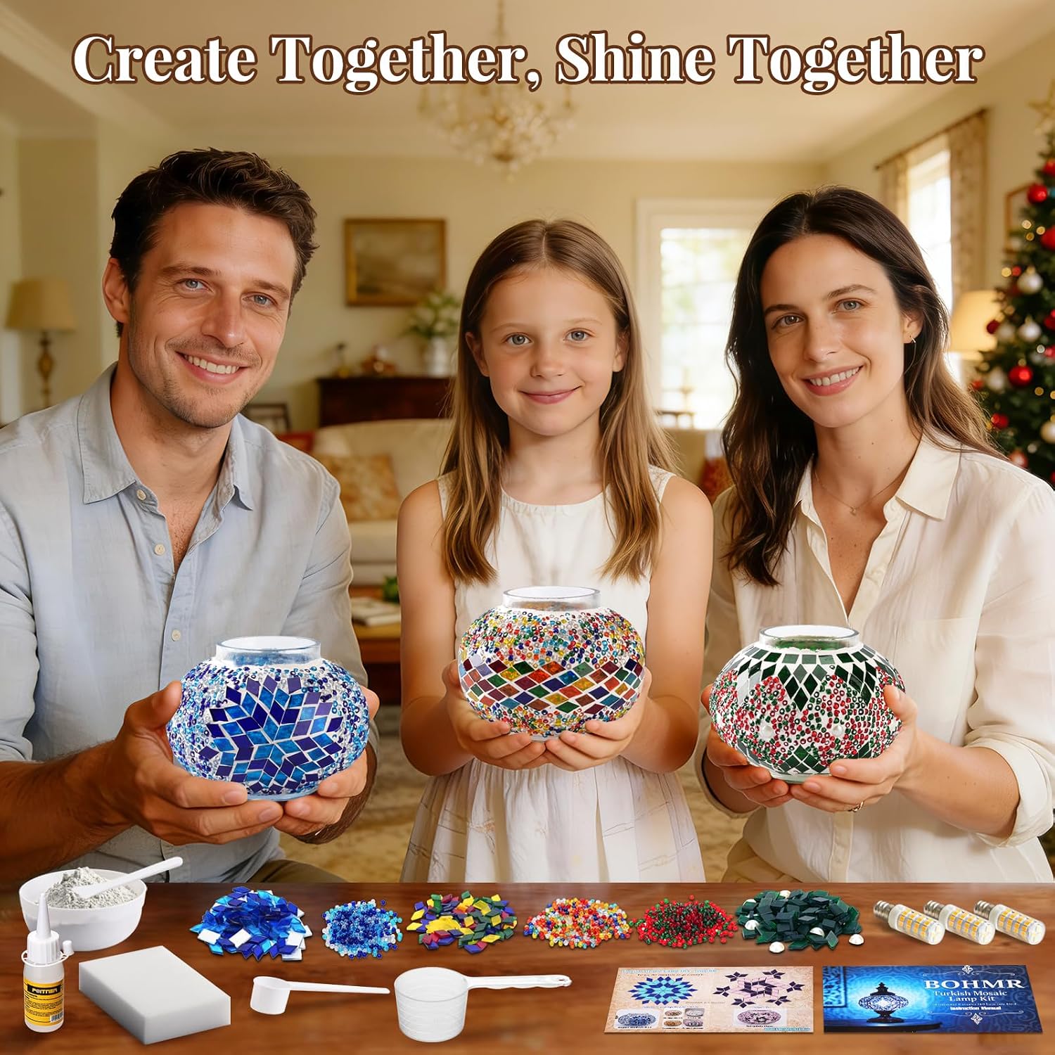 DIY 3-delige Turkse mozaïeklam - Art Craft For Adults recensie en prijs