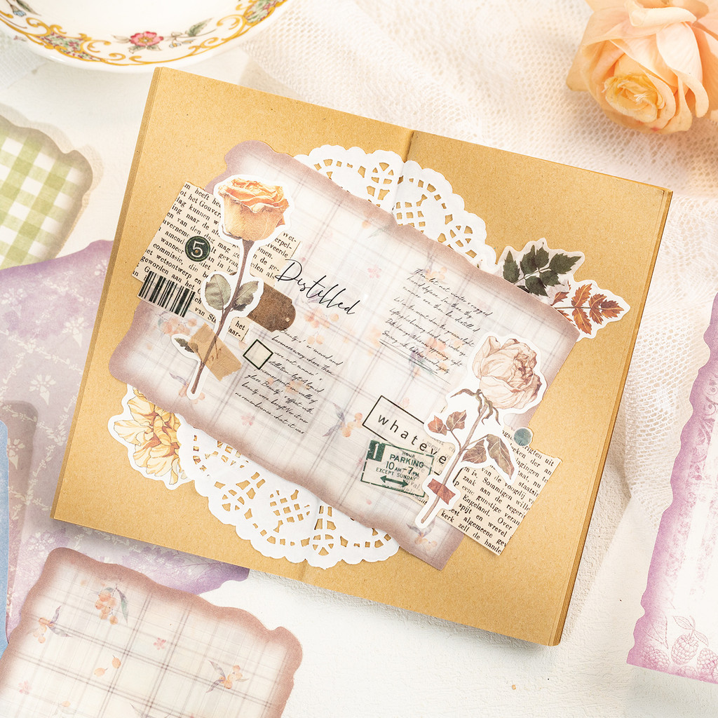 30 vellen vintage scrapbookpap - Art Craft Journals recensie en prijs