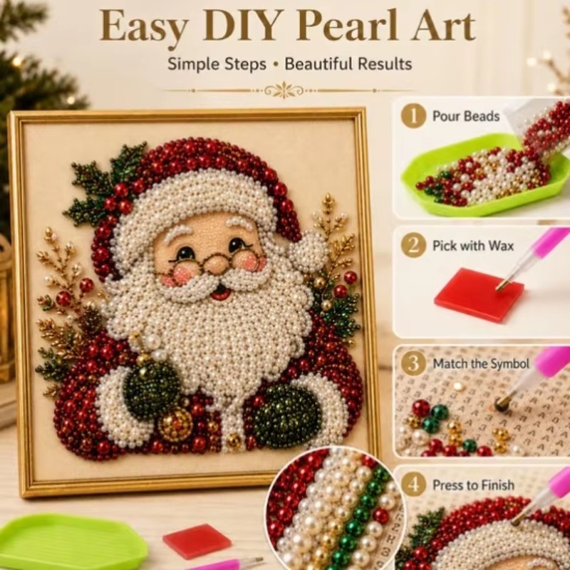 3D Kerst Parel Strass Schilder - Art And Craft For Xmas recensie en prijs