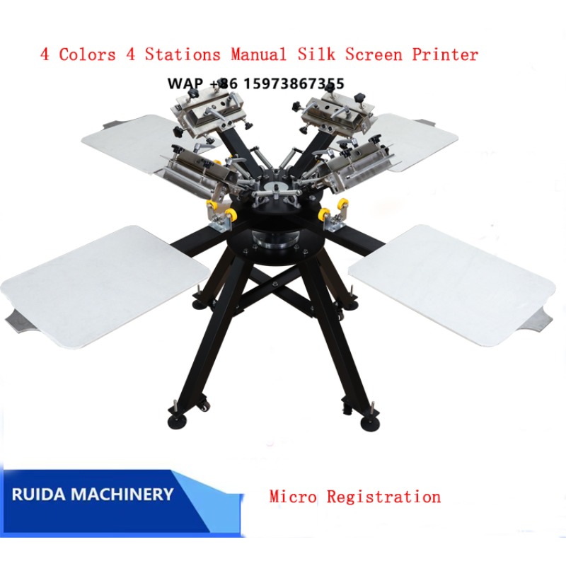 Rotatie Textielprintmachine 4  - Silk Screen Printing recensie en prijs
