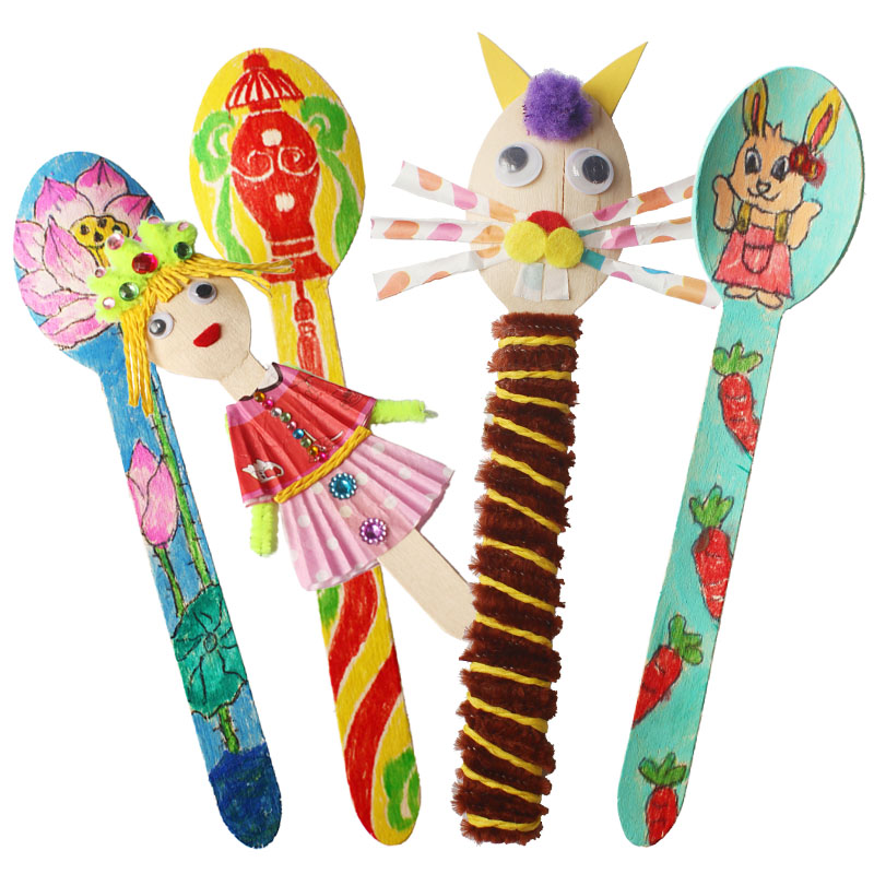 20 STKS/PARTIJ. Houten lepel k - Art Craft Kindergarten recensie en prijs