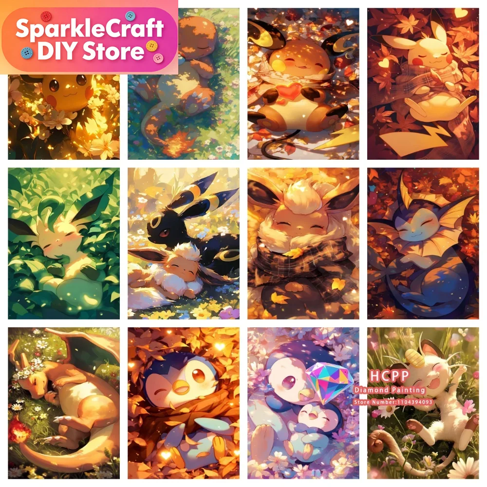 1pc frameloze Cartoon Pokemon  - Art Craft Things recensie en prijs