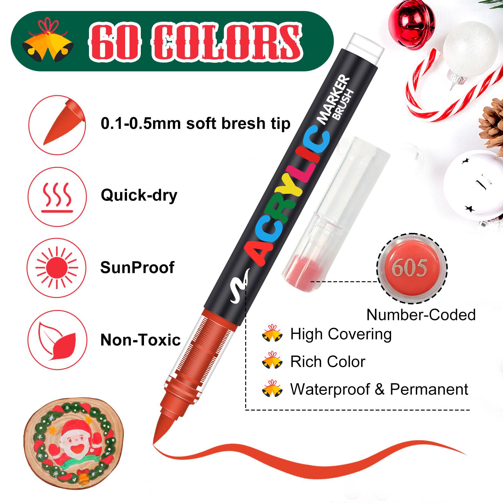 Acrylverf Markers met Penseelp - Unique Art Craft recensie en prijs