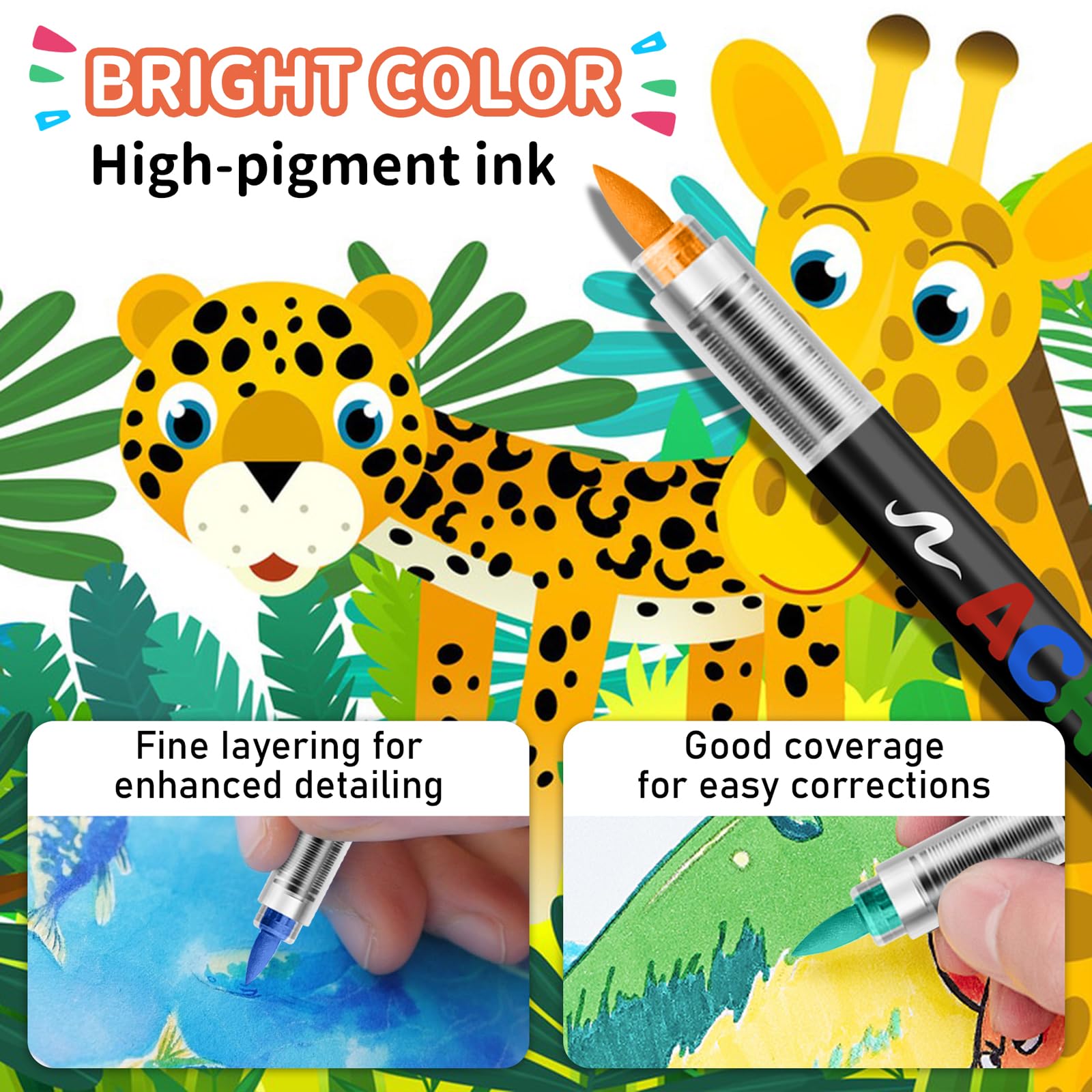 Acrylverf Markers met Penseelp - Unique Art Craft recensie en prijs